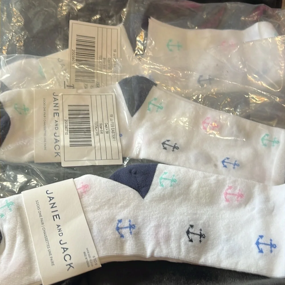 JANIE AND JACK GIRL’S SOCKS 3 pr. New in bag. #264